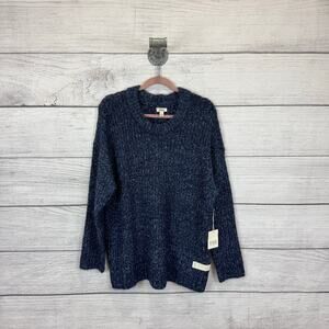 A New Approach Women's Blue Knit Long Sleeve Sweater Size Large